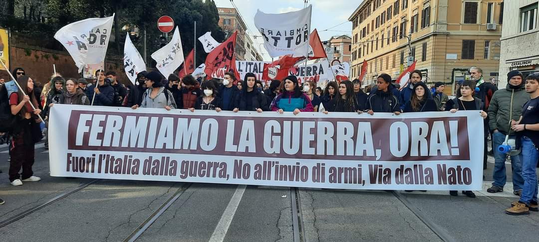 5 marzo a Roma: Fermiamo la guerra e la propaganda bellica